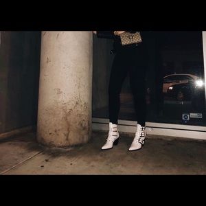 White Jeffrey Campbell Boots